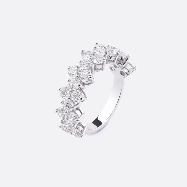 Alliance diamond ring 18K White Gold | 2.3CT