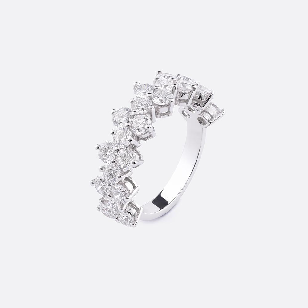 Alliance diamond ring 18K White Gold | 2.3CT