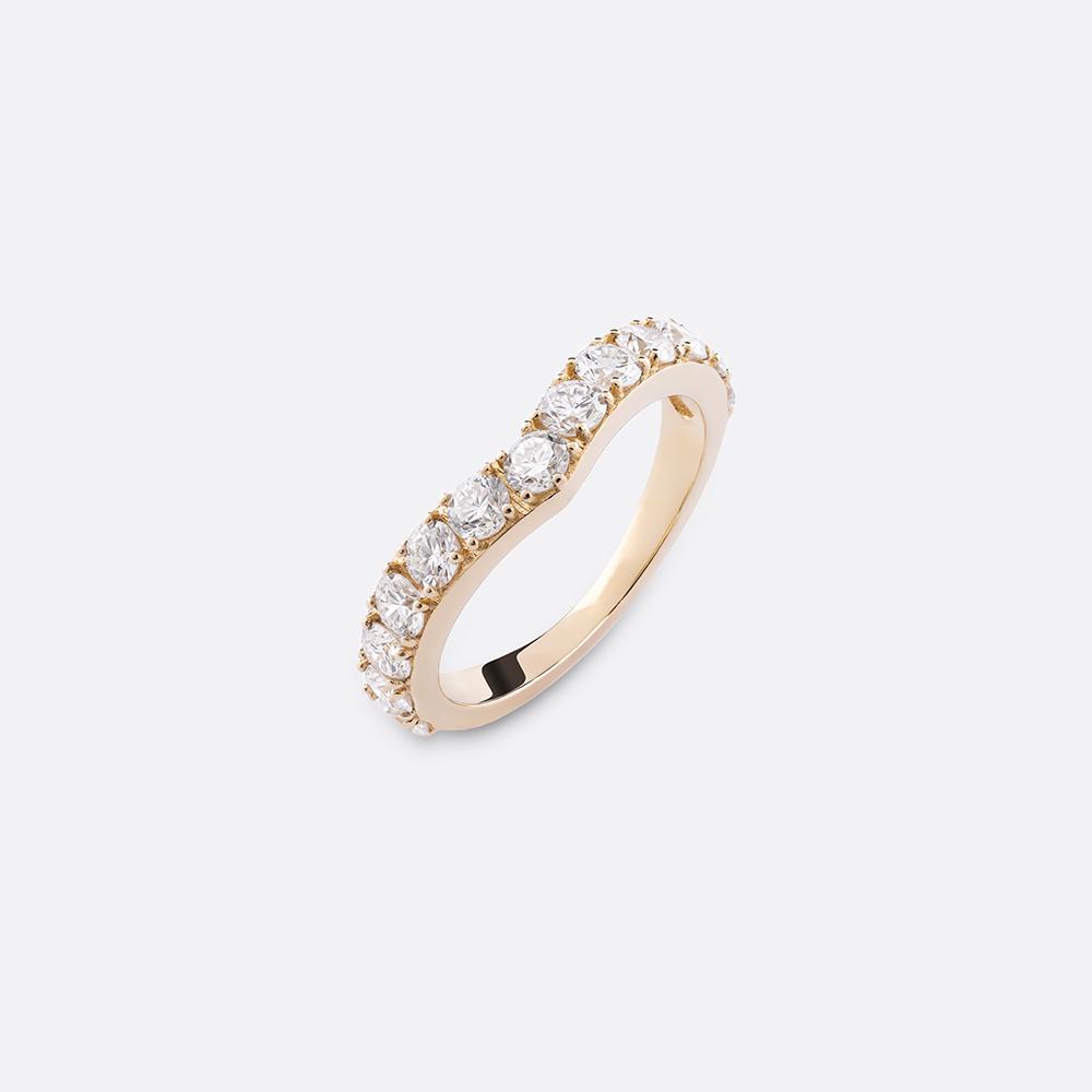 V shape diamond ring 18K Yellow Gold | 1.3CT