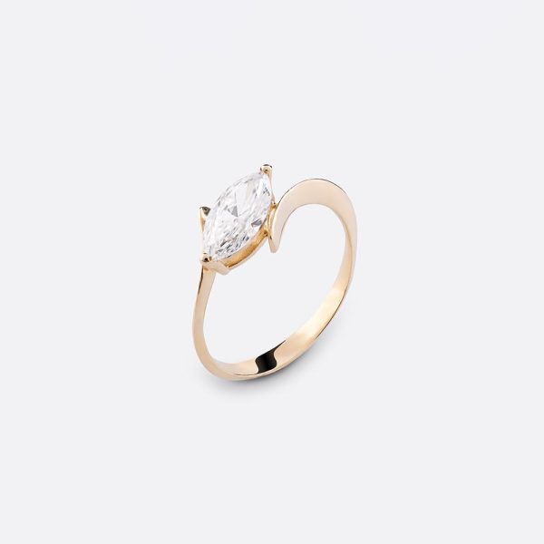 Marquise Diamond Ring 18K Yellow Gold  | 1.06 CT
