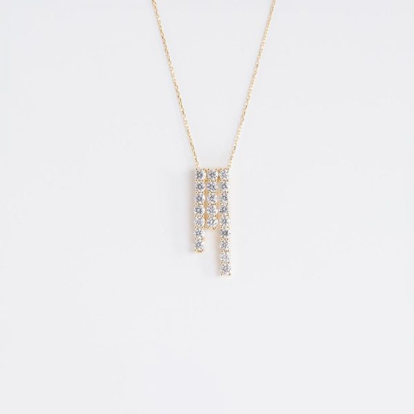 Diamond Slices Pendant 18K Yellow Gold | 5.25 CT