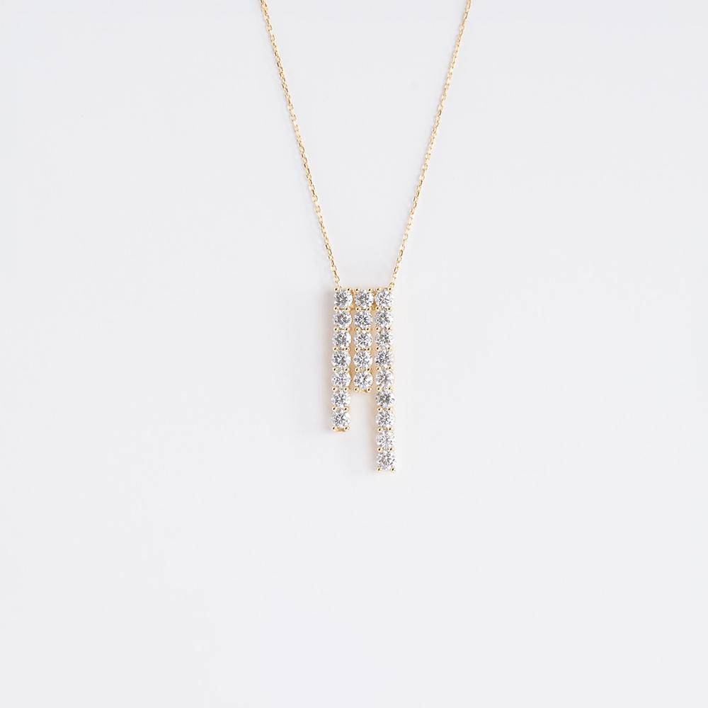 Diamond Slices Pendant 18K Yellow Gold | 5.25 CT