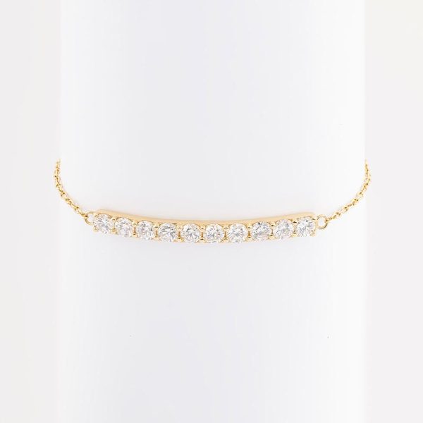 Diamond Chain Bracelet 18K Yellow Gold | 2.0 CT