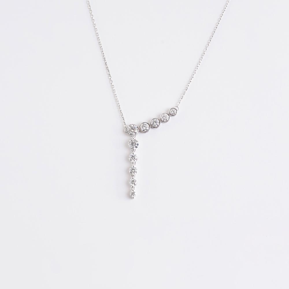 Diamond Mirror necklace 18 K | 2.7CT
